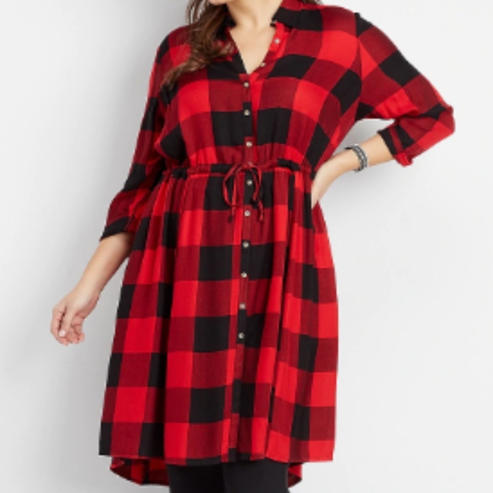 Maurice's buffalo plaid dress